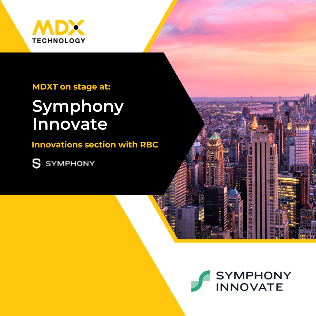 MDXT on stage with RBC at Symphony Innovate, NYC